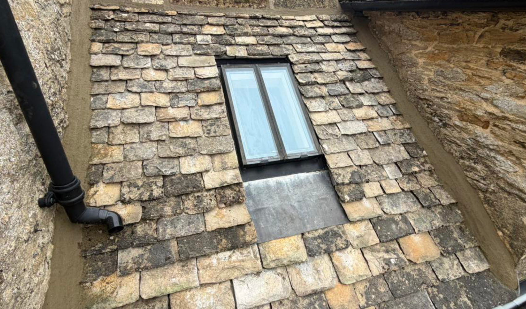 A repaired roof window