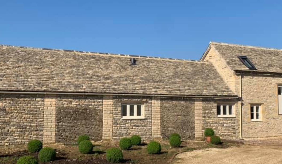 New tiled roof installation
