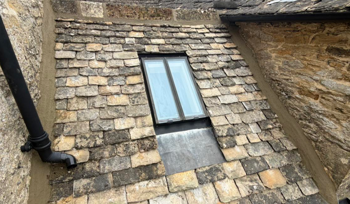 A repaired roof window